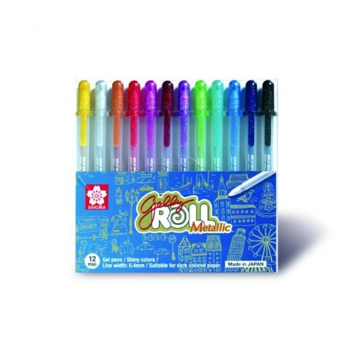 사쿠라 겔리롤 메탈릭 젤펜 12색 세트 XPGB-12MT, 문라이트12색세트 8,490원