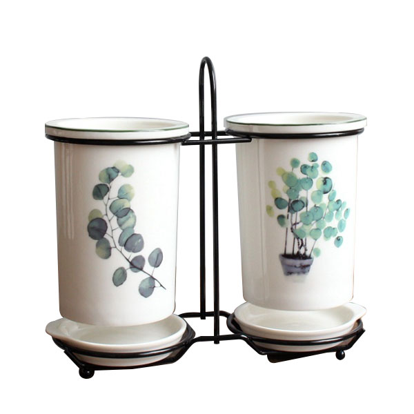 마켓피오 도자기 2구 수저통 9,950원