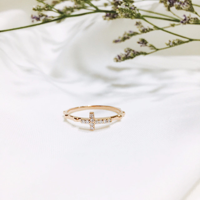 카렌 로즈골드 큐빅민자 묵주반지 실버925 39,000원