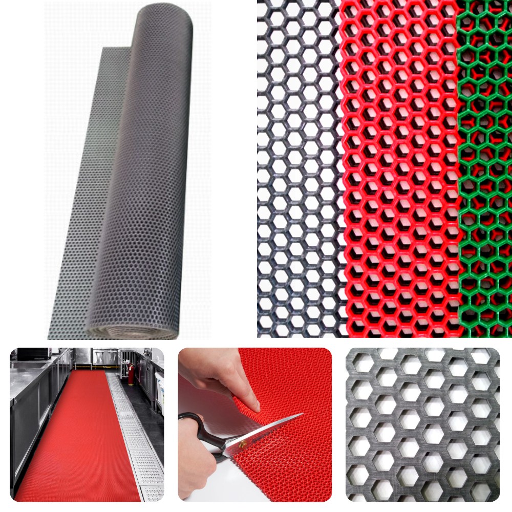 초면애 미끄럼방지 수영장매트 헥사(HEXA) 4mm 육각 현관매트 (120cm폭) 1M단위 수량만큼 이어서 맞춤재단 발송 150,000원