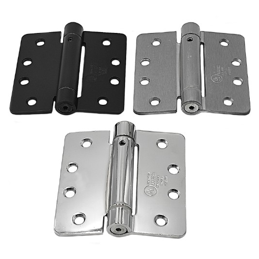 철물전 스프링 경첩 방문 경첩 4인치 크롬,무광,블랙 자동닫힘 자동문 9,500원