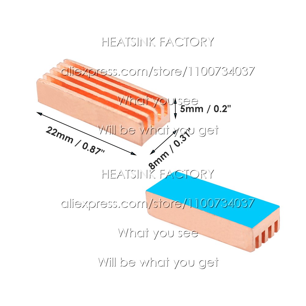 파이 MOS 5PCS 구리 3D IC 패드 냉각기 프린터 라디에이터 바나나 라스베리 순수 방열판 전자 15,000원