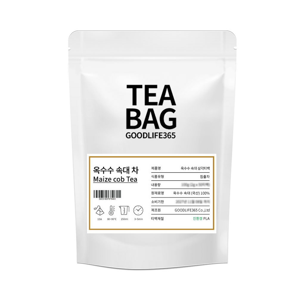 굿라이프365 친환경 티백망 옥수수속대차 삼각티백, 50티백, 2g, 50개입, 1개 9,900원