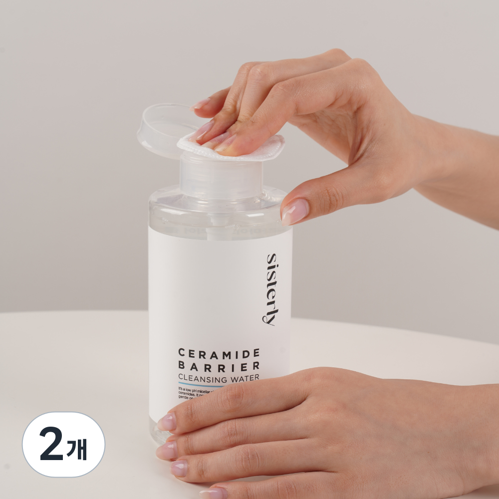시스터리 세라마이드 베리어 미셀라 클렌징 워터, 2개, 500ml 17,060원