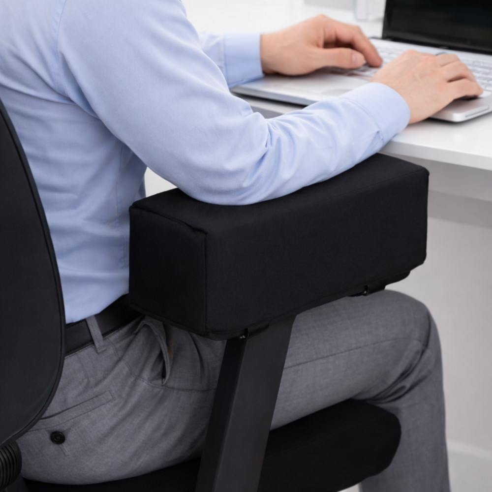 홈이즈 두꺼운 3D메모리폼 의자 높은 팔걸이 쿠션 2세대, 10cm 블랙 2개 17,400원