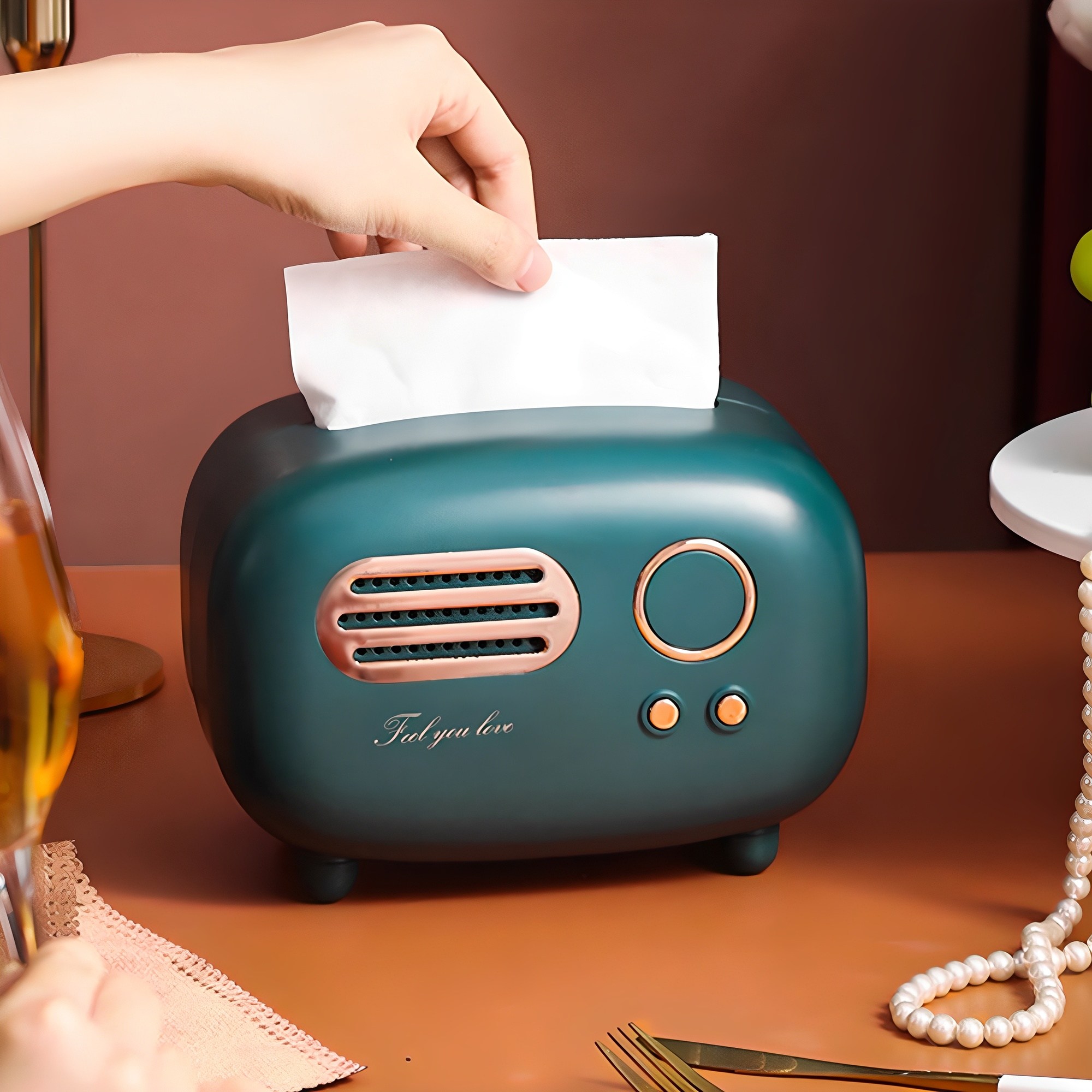 스토리빙 레트로 티슈 두루마리 휴지 케이스 5,890원