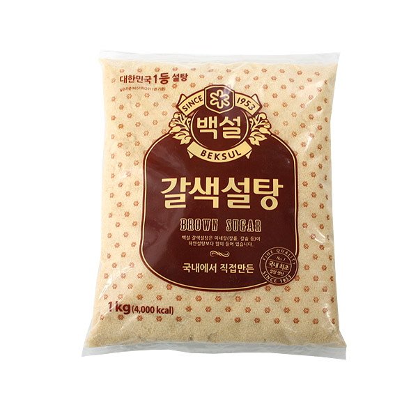 (무)백설 갈색설탕(실온 1Kg)X3개, 1kg, 3개 10,370원