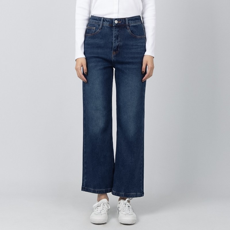 코너스톤 여성 청바지 약기모 뒷 밴딩 와이드 W4D4651 29,000원