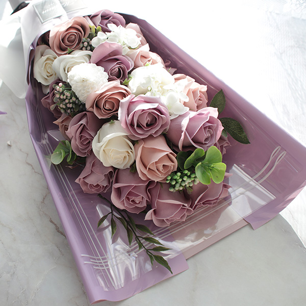 모리앤 33송이 비누꽃다발박스, 우아퍼플, 1개 24,200원
