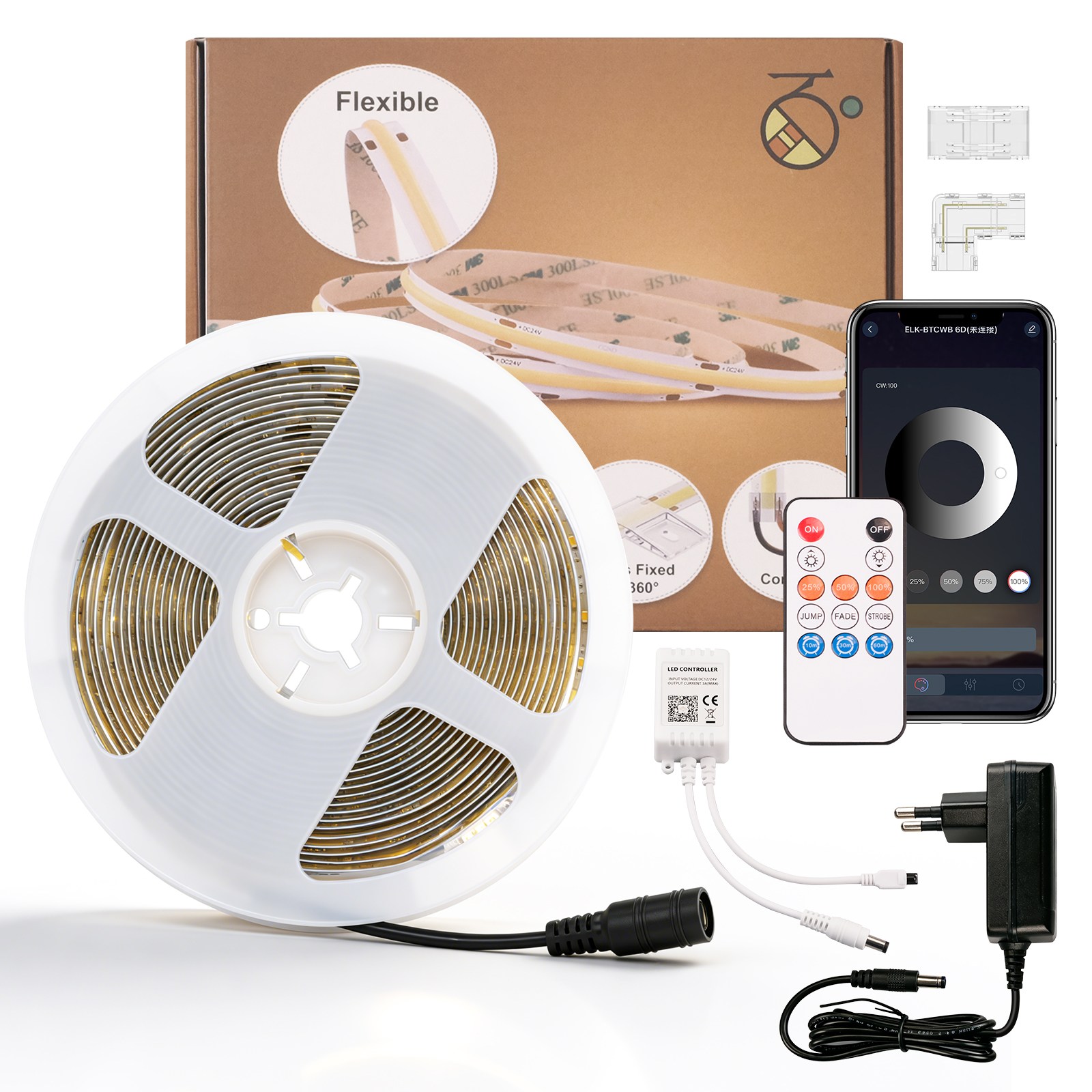 H HNMA HN 스카이라인 COB 라인조명 블랙 5M 4000K 자연광 슬림 플렉시블 LED줄조명 어댑터+리모컨+컨트롤러 포함 인테리어 간접조명 봄맞이 선물 잘라쓰는 하마 봄맞이, 1개, 4000K 자연광색 28,000원