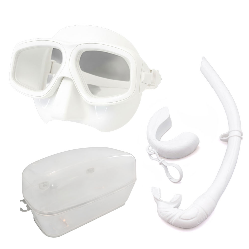 플로디 프리다이빙 스노쿨링 마스크 스노클 케이스 세트, 화이트 33,900원