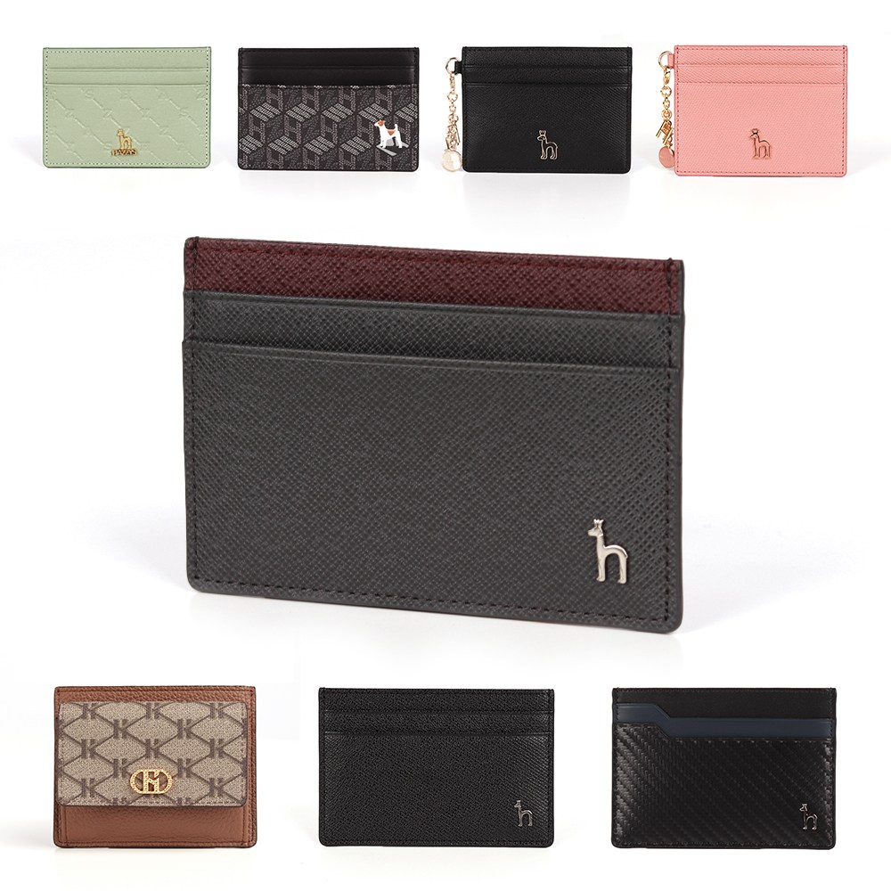 헤지스 HAZZYS 카드지갑 여성 남성 명품 명함 홀더 카드슬롯 소가죽 지갑 68,000원