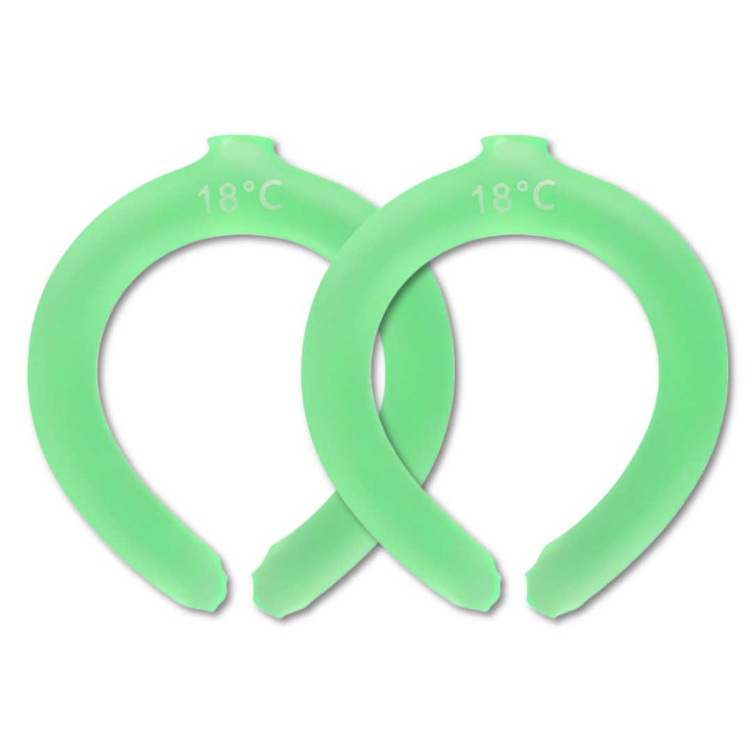 닥터쇼닝 아이스 넥쿨러 1+1 쿨스카프 PCM 아이스 스카프 강력냉감 시원한 얼음목도리 야외활동, 그린+그린, 2개 19,900원