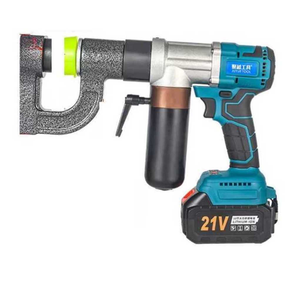 철판 천공기 충전 무선 펀칭기 판넬 휴대용 천공 철제 강판 압착기, 1개, 태양광 브래킷 전용 천공기 409,700원