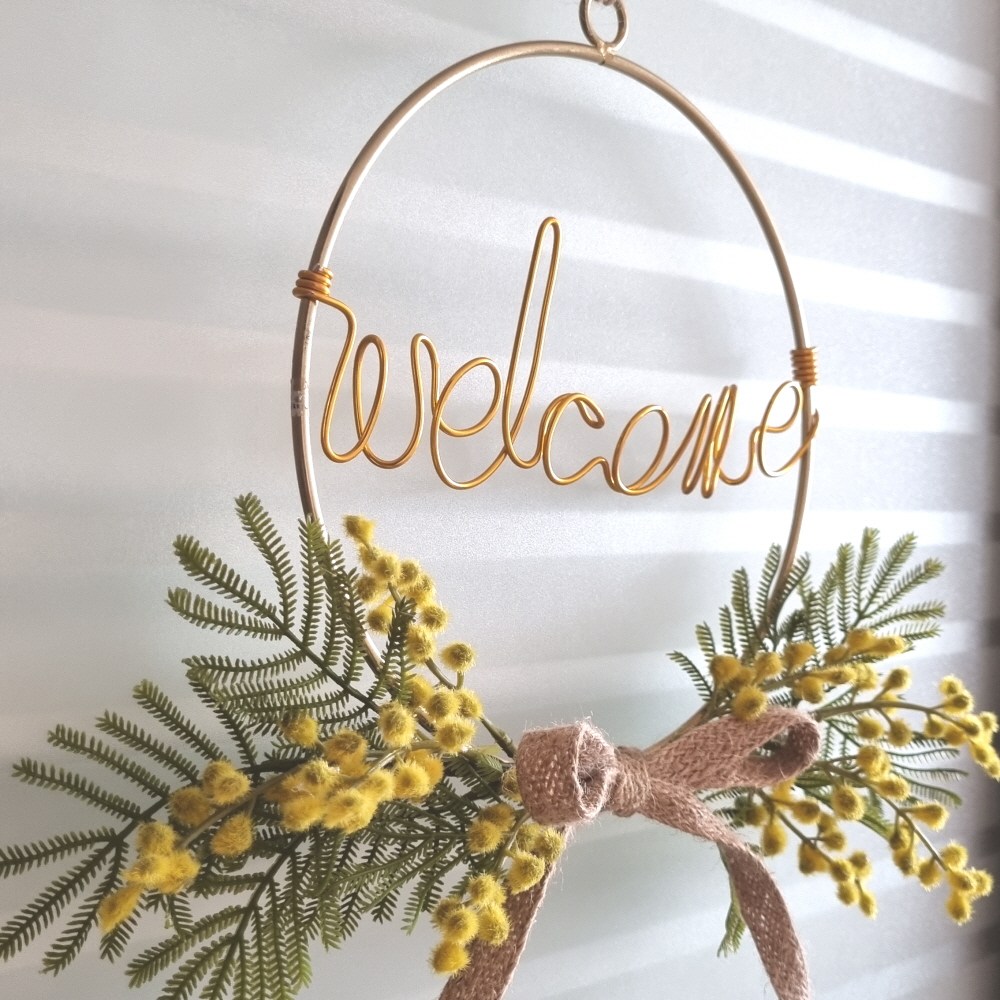 꼬시나살롱 미모사 골드링 로즈골드링 레터링 리스 22,900원