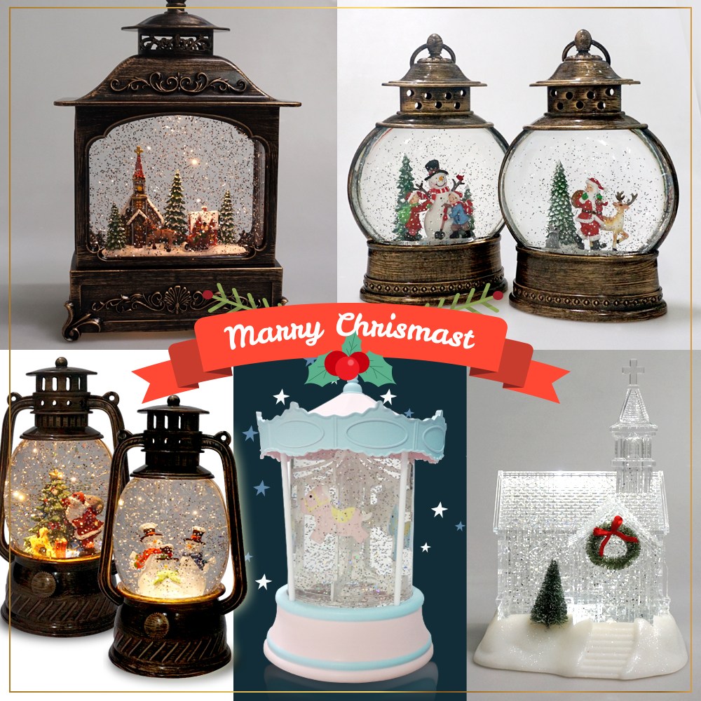 LED 오르골 크리스마스 무드등 스노우볼 워터볼 랜턴 선물 집들이선물 엔틱오르골 장식 조명 수면등 58,900원