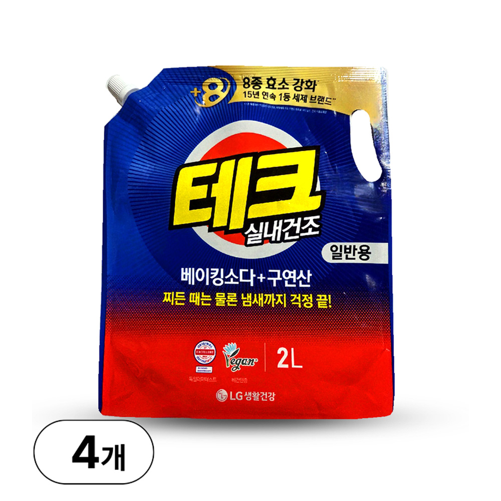 테크 베이킹소다 플러스 구연산 실내건조 액체세제 일반용 리필 19,900원