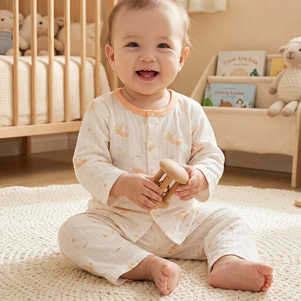 에뜨람 순면 아기 실내복 상하세트 신생아 내의 내복 봄여름가을 kc인증 11,900원