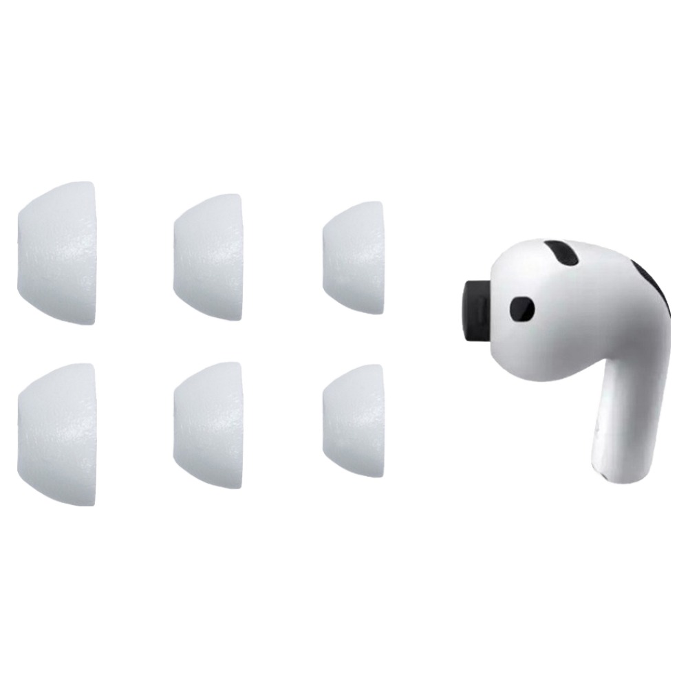 컴플라이 Comply 트루그립 맥스 에어팟 프로3 전용 폼팁 차음성 극대화 라텍스 프리 소재 S/M/L 혼합형, 화이트, 6개, 단일상품 43,900원