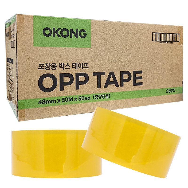 오공본드 OPP 박스테이프 중포장 아크릴타입 50m x 48mm 50,000원