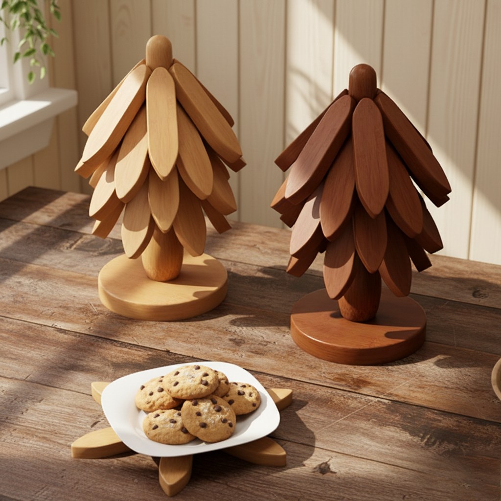 레브홈 트리 원목 냄비 받침 9,800원