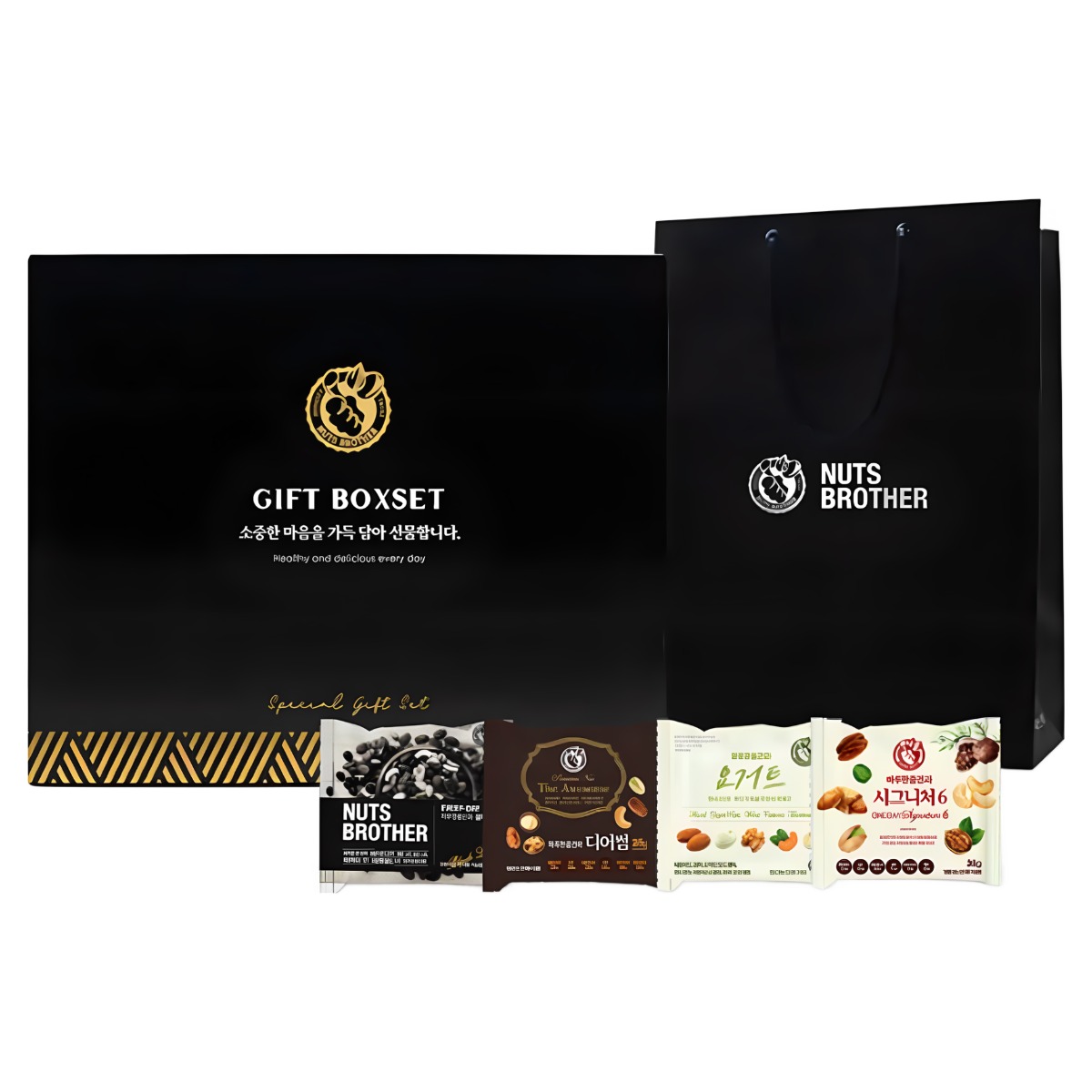 너츠브라더 하루한줌견과 4종 혼합 60봉 선물세트 + 쇼핑백 53,910원