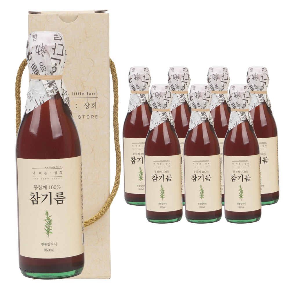 [ 고급선물세트 ]더바른상회 1구 선물세트 5호 ( 외국산 전통 참기름350ml ), 8개, 350ml 82,730원