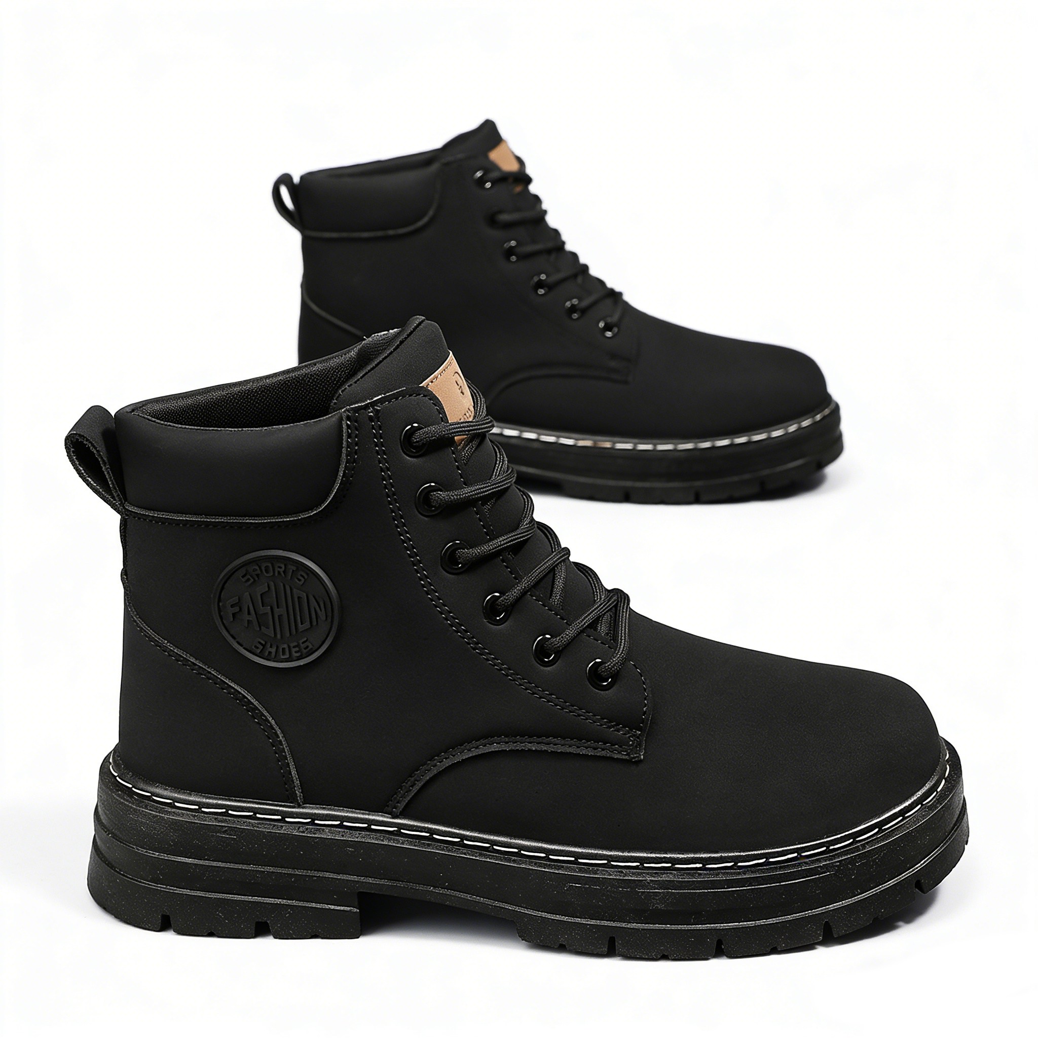 차쿠 남성 빈티지 카고 부츠 워커 통굽 하이탑 운동화 전술 작업 아웃도어 16,800원