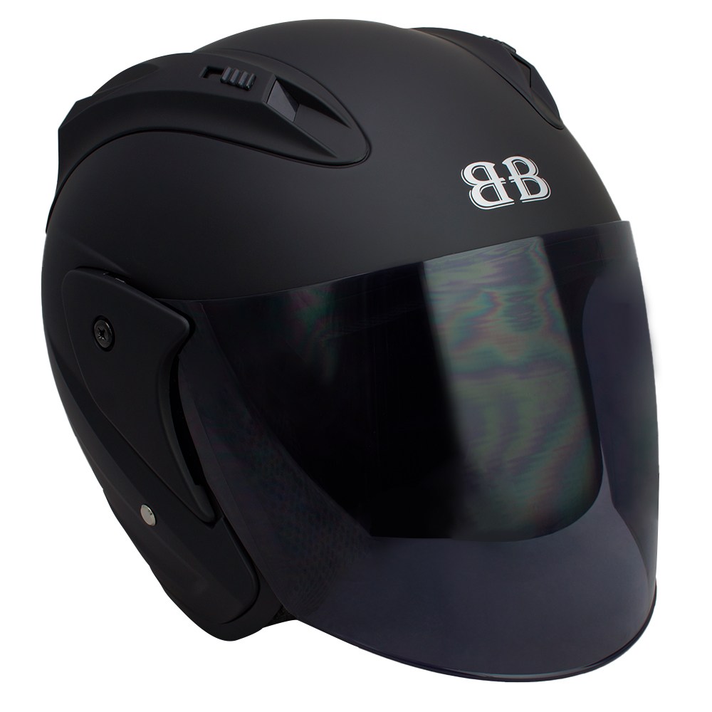 벤시 Y-1 오픈페이스 오토바이 헬멧 내피분리 / 블루투스 장착 가능, 무광블랙_스모크실드(투명X) 37,000원