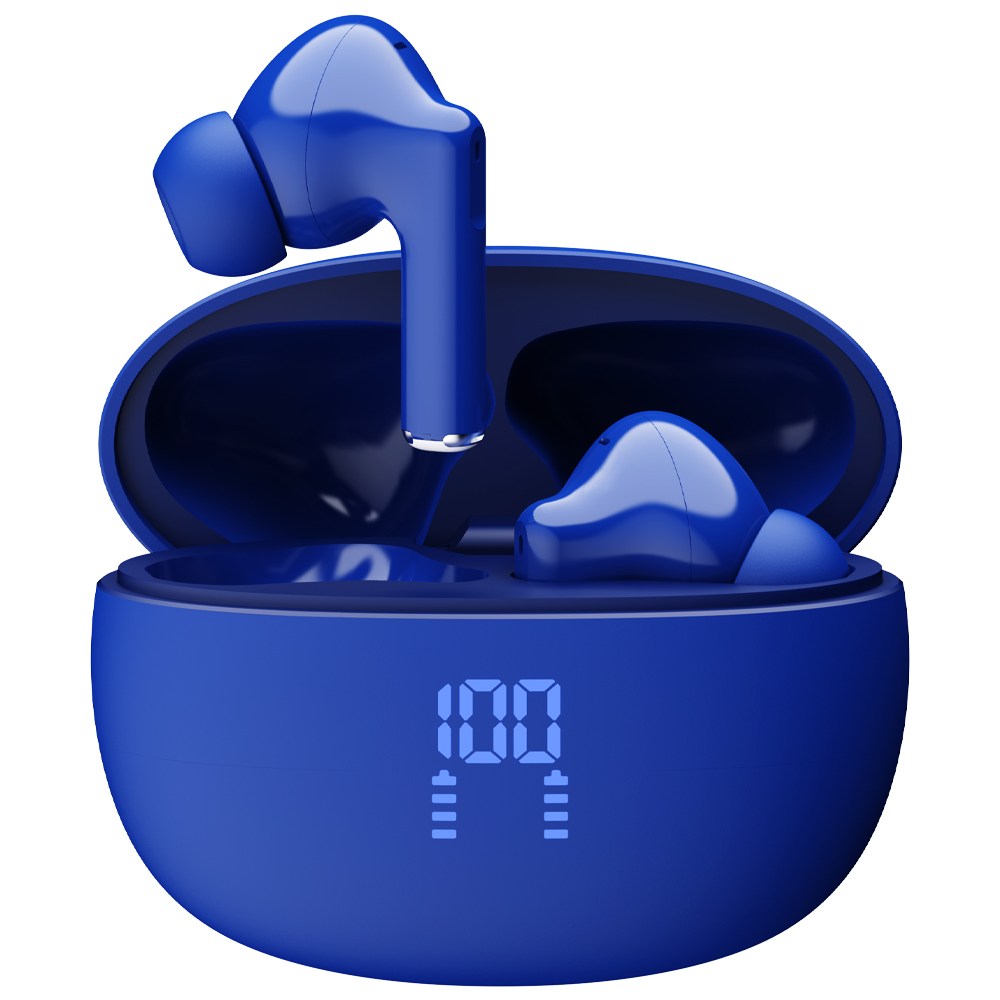 프랑스 톰슨 ENC 노이즈 캔슬링 LED 블루투스 6.0 이어폰 무선 방수, 블루 TBE-201B 80,800원