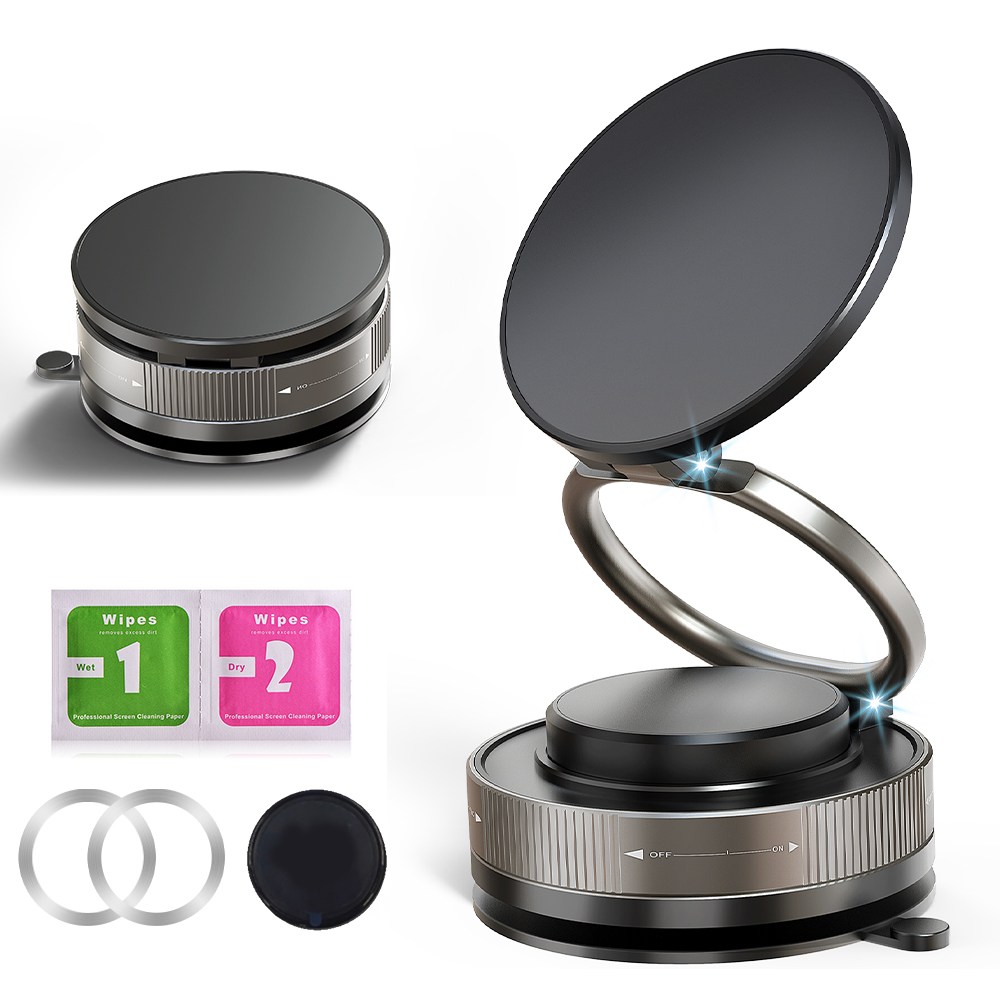 BAYATA 초강력 자석 접이식 차량 핸드폰 거치대 360도 회전, 블랙T28-24166, 1개 23,190원