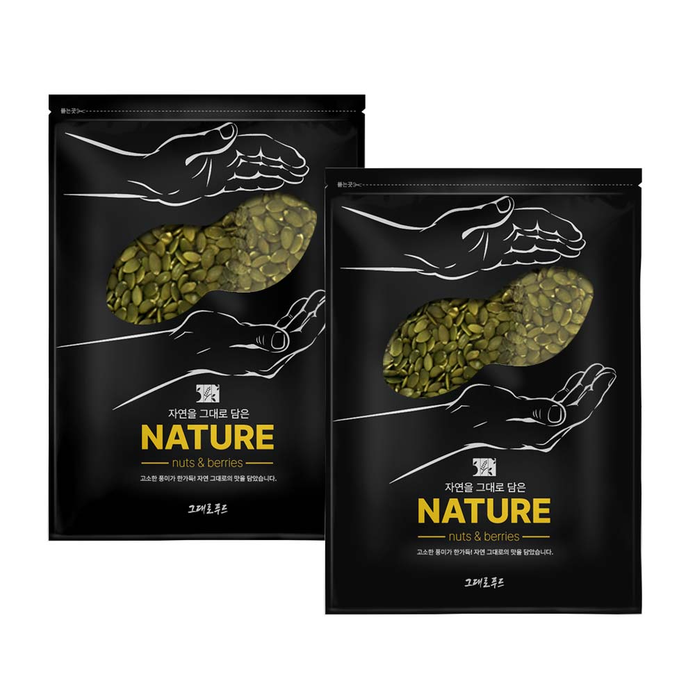 그대로푸드 호박씨, 2개, 1kg 17,180원