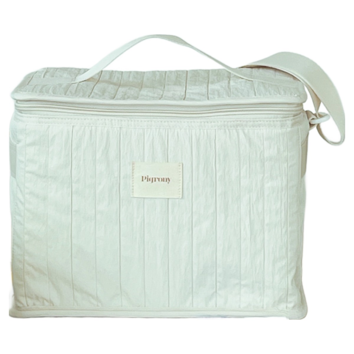 [국내브랜드] 피그로니 퀼팅 박스 쿨러백 보냉백 외출용 이유식 피크닉 도시락 기저귀 가방, 1개 39,000원