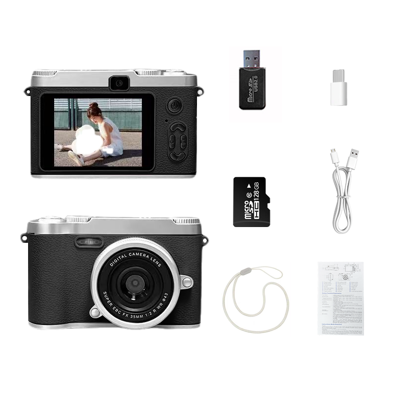 SMABAT 감성 디지털 카메라 듀얼 디지털 카메라 셀카 렌즈 내장 플래쉬 128G SD카드 포함 20,900원
