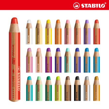 스타빌로 우디 3in1 색연필 낱색 2,570원