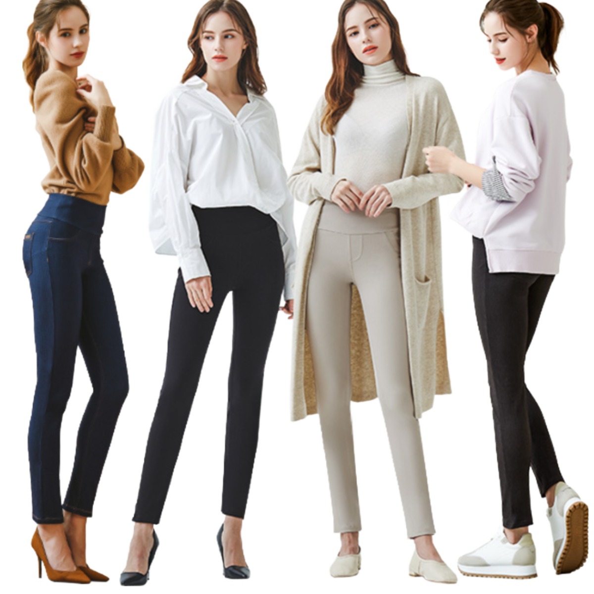 [하비] 배쏙 복부힙업 보정 일자팬츠 8차 4종택일 19,900원