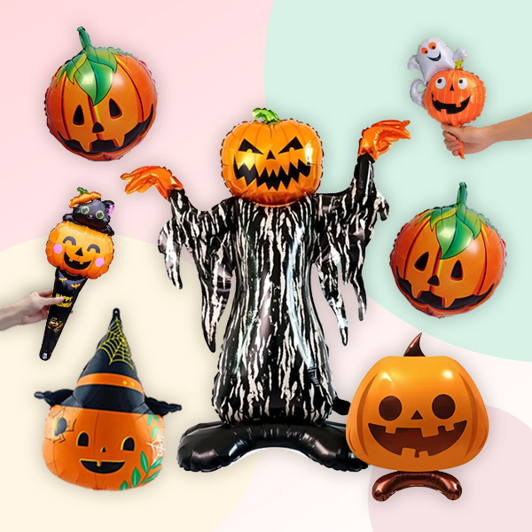 [파티지_로켓] 할로윈 풍선세트2 / 할로윈풍선 호박 미라 유령 거미 드라큘라풍선 할로윈파티 할로윈장식, HB 09_호박 모음 풍선세트_입체 아임 어 퀸카 16,900원