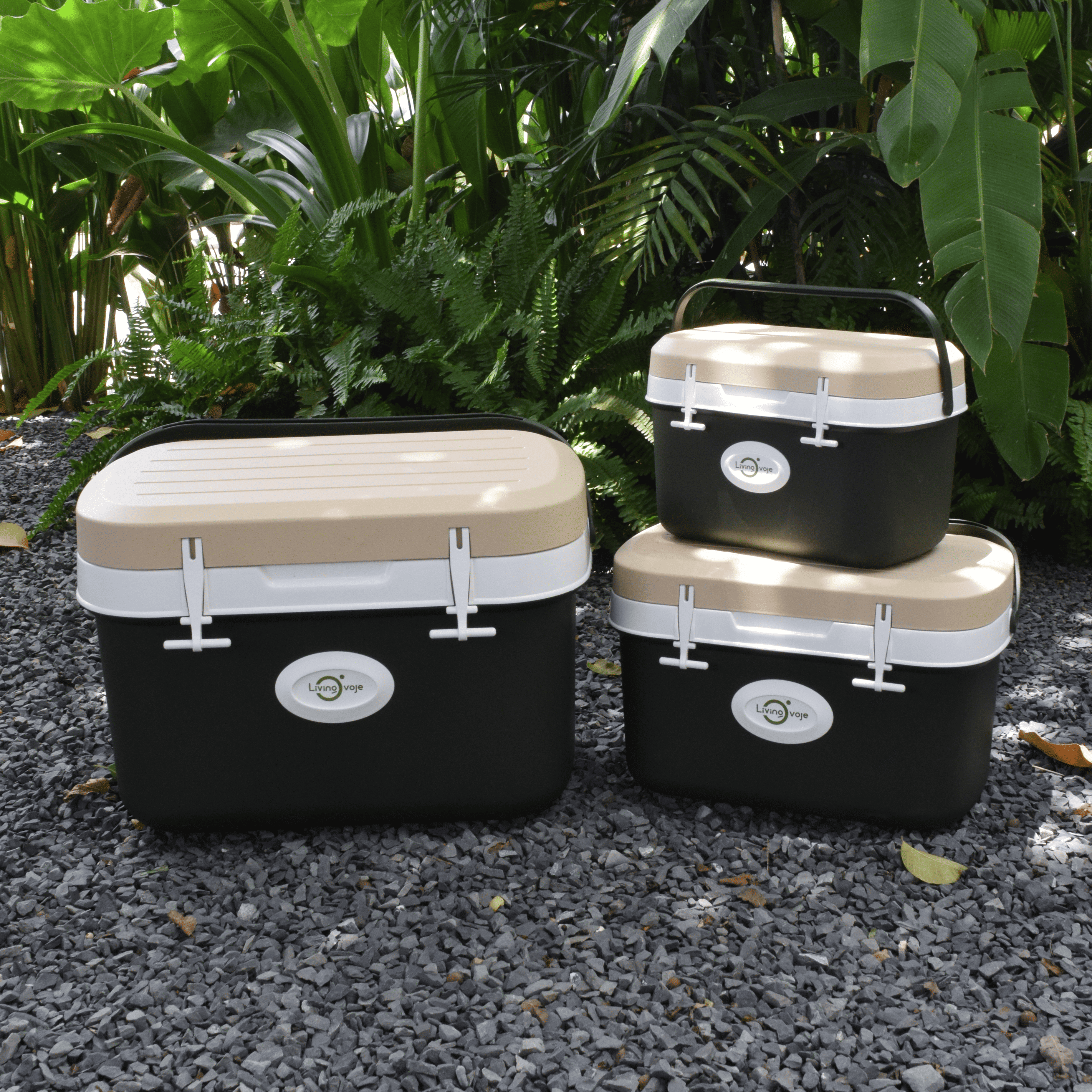 리빙오보제 캠핑 아이스박스, 카키 + 베이지 56,900원