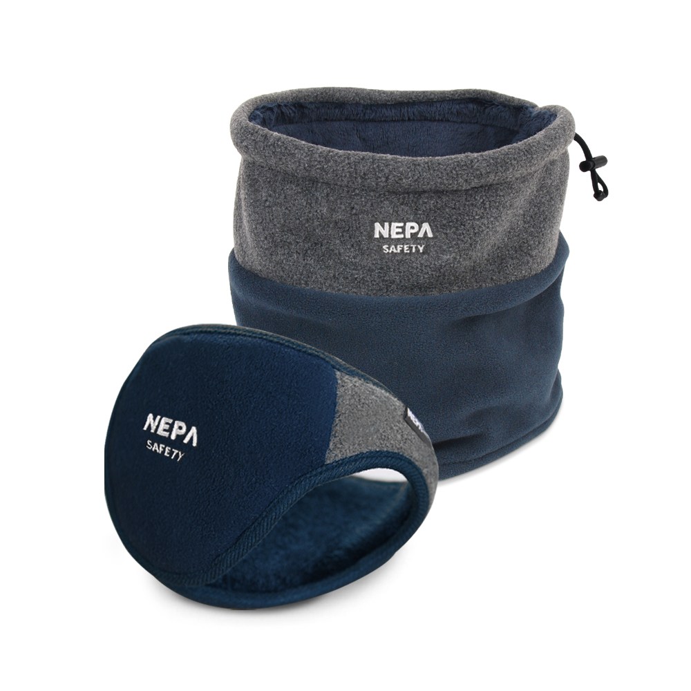 네파 Safety 듀오 방한 넥워머 1개 + 네파 Safety 듀오 방한 귀마개 1개 / 방한용품 세트, 네이비+ 네이비, 1개 24,920원