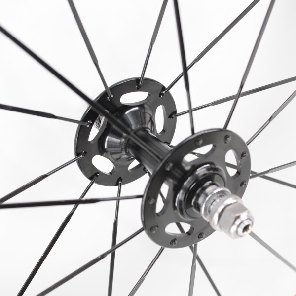 700C 트랙 고정 기어 자전거 3K UD 12K 전체 탄소 섬유 관형 클린 처 튜브리스 림 휠셋 바퀴 652,300원