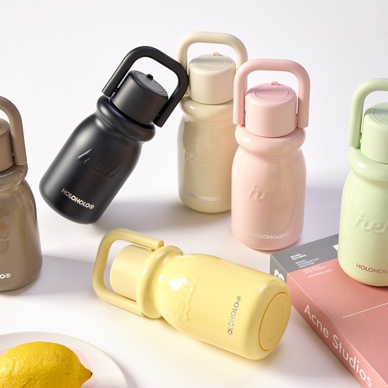 홀로홀로 밀크 텀블러 보온병 원터치 스텐 손잡이 머그 컵 8color 45,820원
