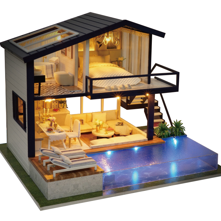 고쿠리 DIY 미니어처하우스 중대형 (한글설명서 동봉)미니어쳐 집만들기 35,700원