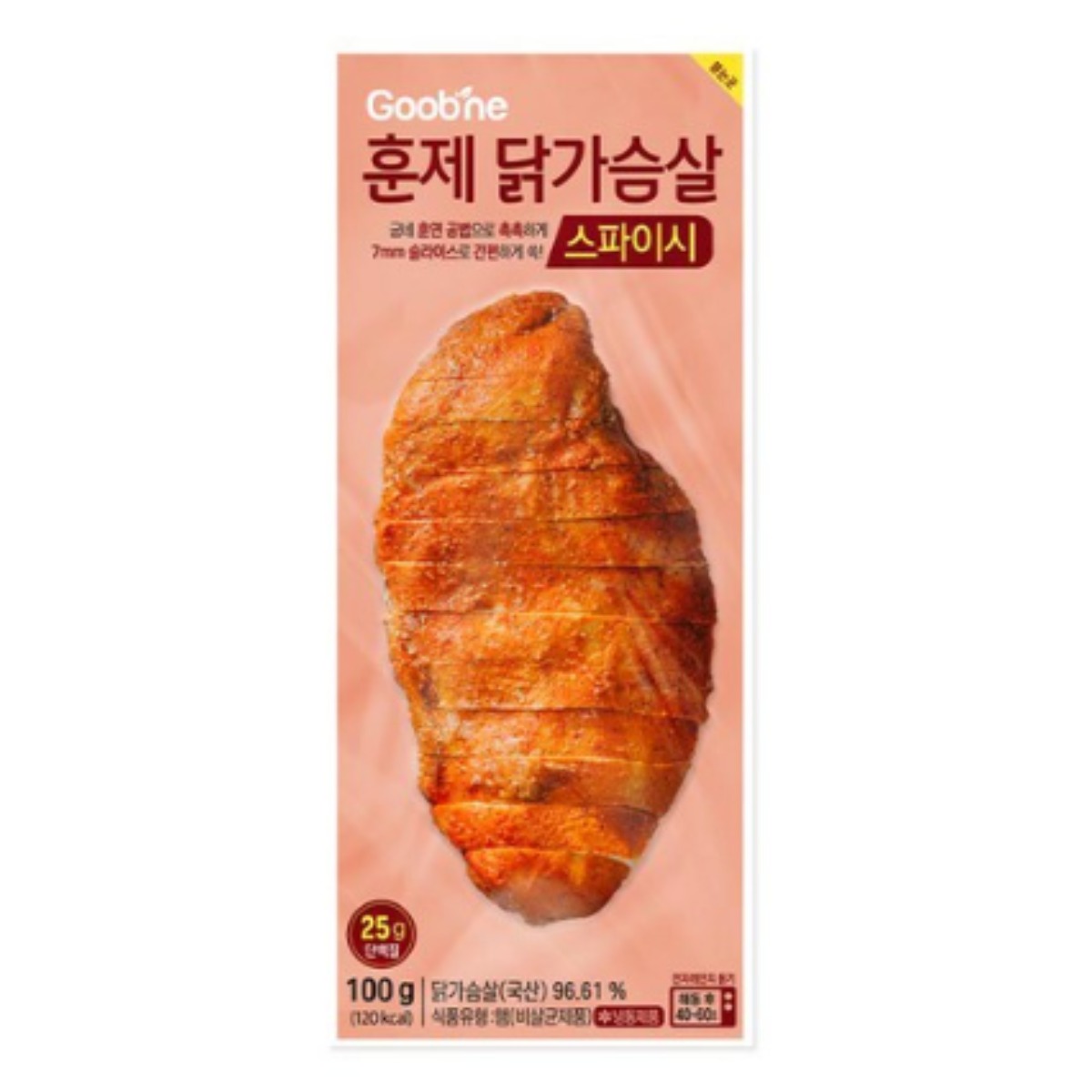 굽네 스파이시 훈제닭가슴살, 100g, 20개 48,800원