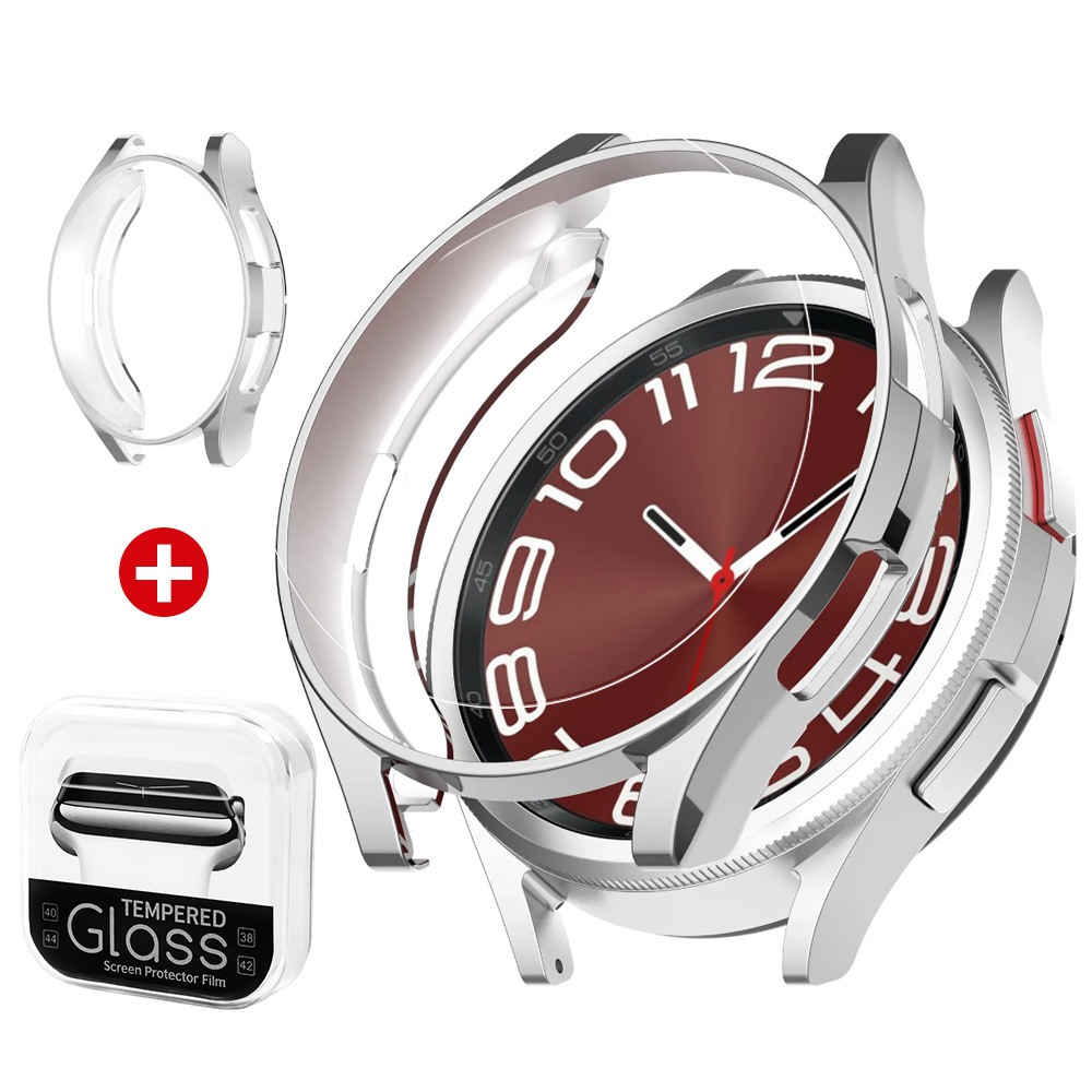 오르몽트 [보호커버+강화유리 세트] 갤럭시워치6 클래식 47mm 43mm TPU 하프커버 강화유리 방탄필름 소프트 보호케이스 초경량 범퍼케이스 9,900원