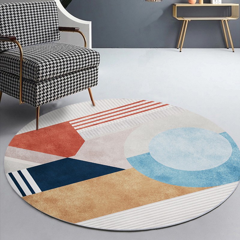 BRINCH 북유럽 패턴 원형 거실 카페트 19,900원