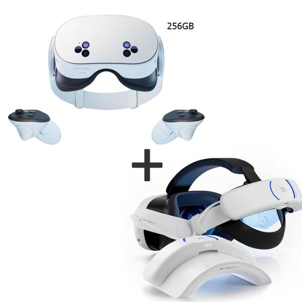 (Meta) Meta Quest 3S 메타퀘스트 VR 기기 (256GB)(본품+고용량 배터리 헤드 스트랩 BINBOK VR T3 플러스 8000mAh) 663,580원