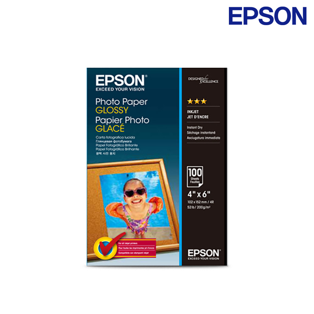 엡손 정품 인화지 S042548 A6 4x6 100매 광택 포토용지 15,900원