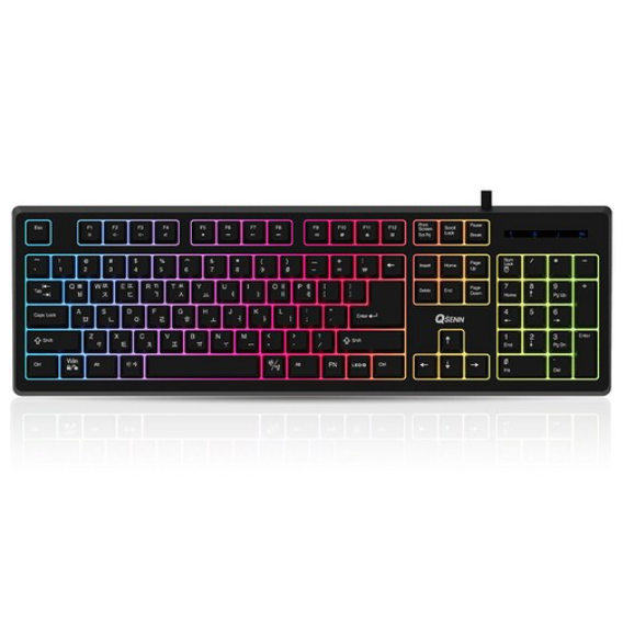 큐센 LED USB 멤브레인 유선 일반형 키보드 30,200원