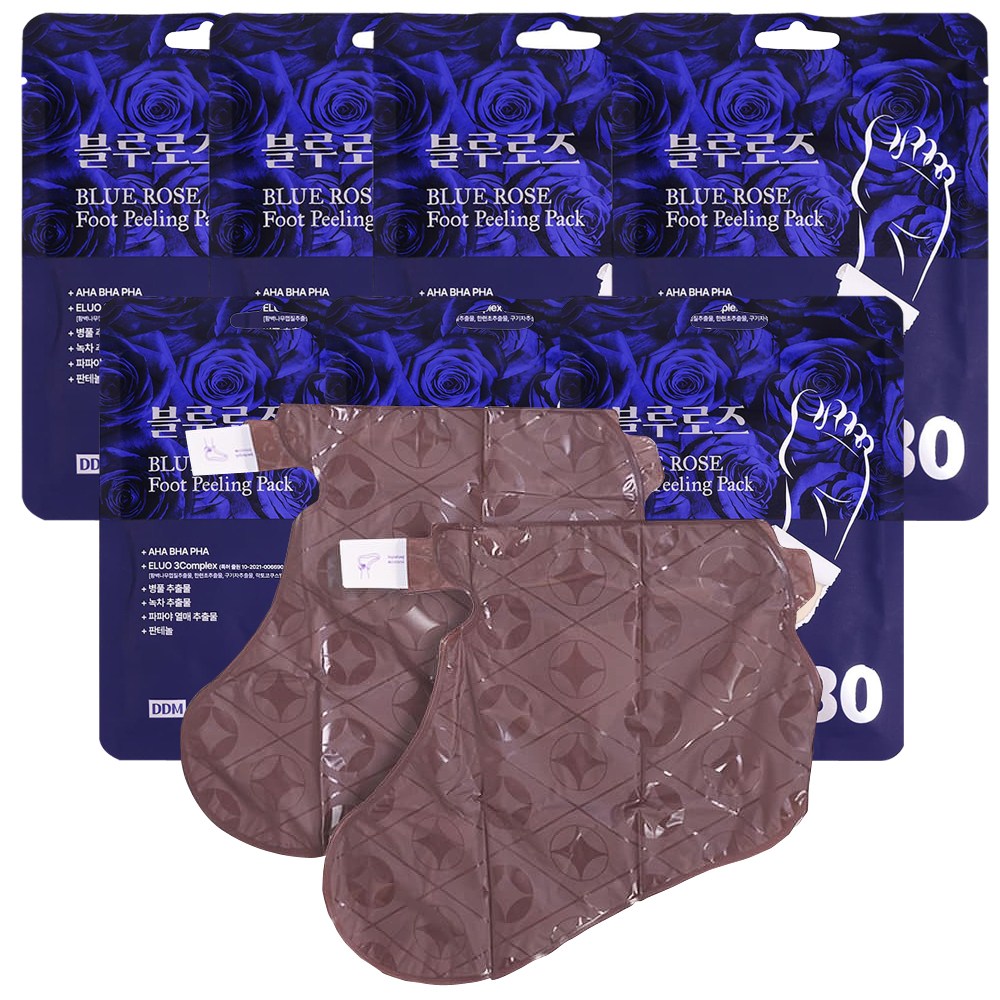 [나눔홈쇼핑 블루로즈] TV홈쇼핑 프리미엄 풋케어 신형 뒷꿈치 각질 보습 아기발 필링팩 세트, 32g, 5개, 1개입 29,900원