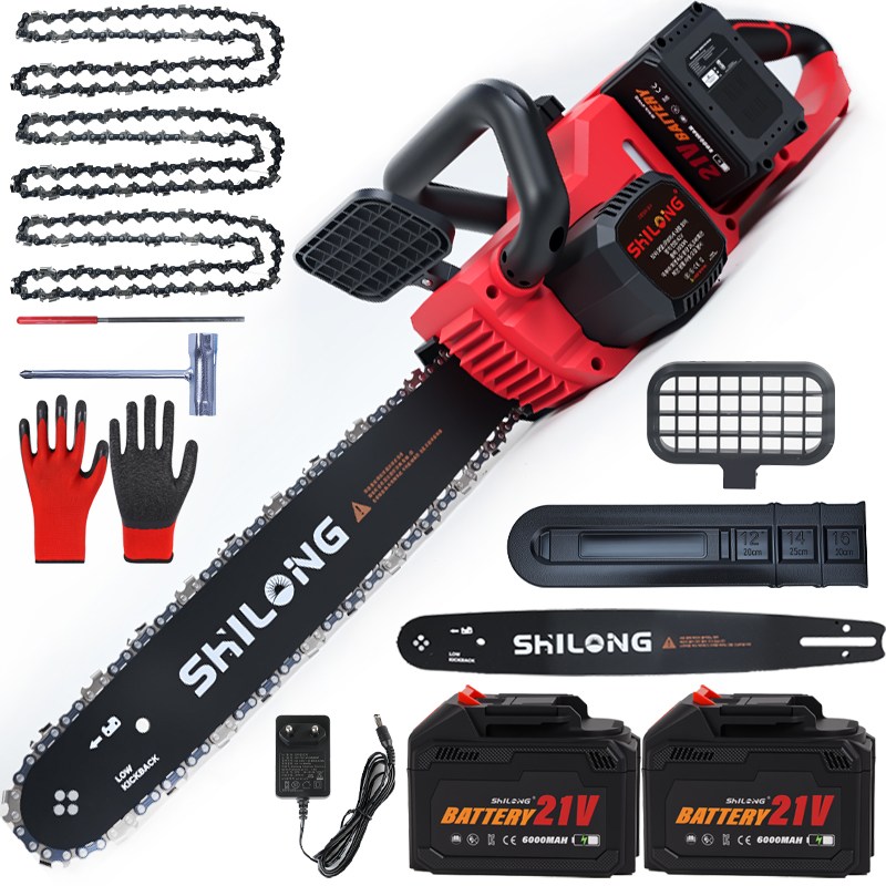 SHILONG 40cm 대형 무선 전기톱 BLDC 고출력 정밀 절단 전용 6000mah 고성능 배터리, 1세트 179,900원